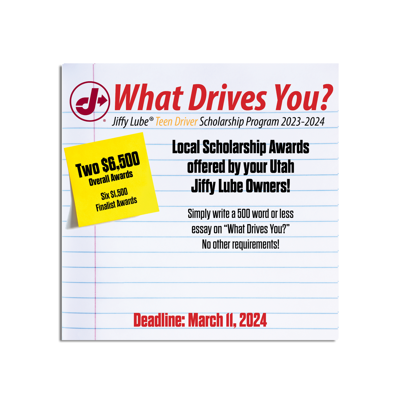 Jiffy Lube Sweepstakes!