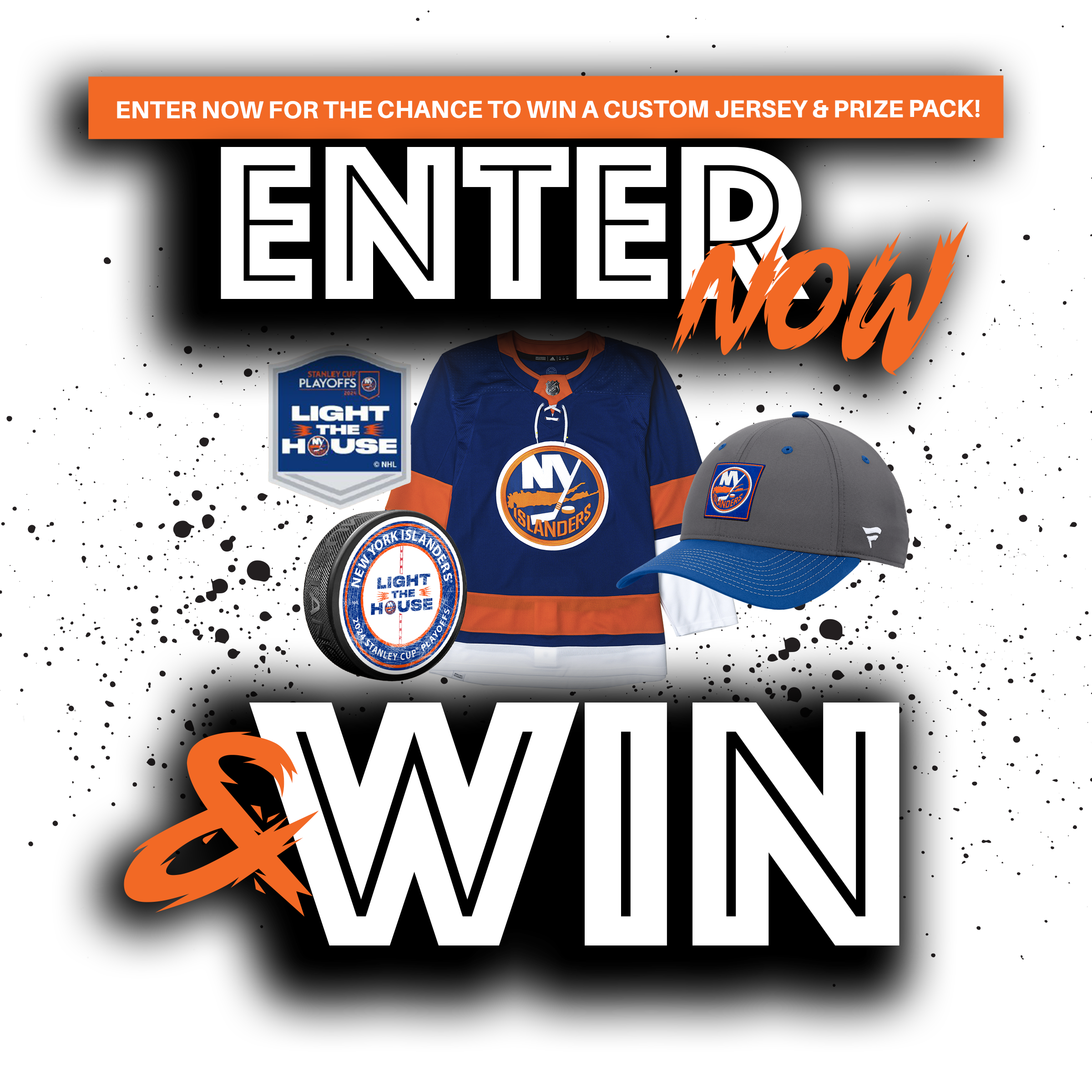 Isles Lab Custom Jersey + Playoff Novelty Items Sweepstakes