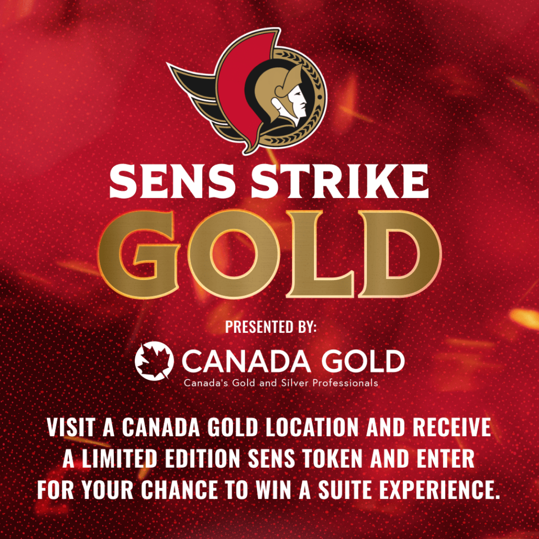 Sens Strike Gold Presented by Canada Gold