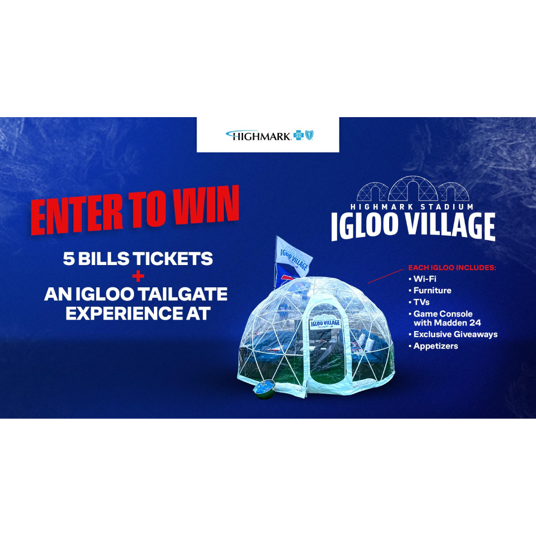 Highmark Stadium Igloo Village Sweepstakes