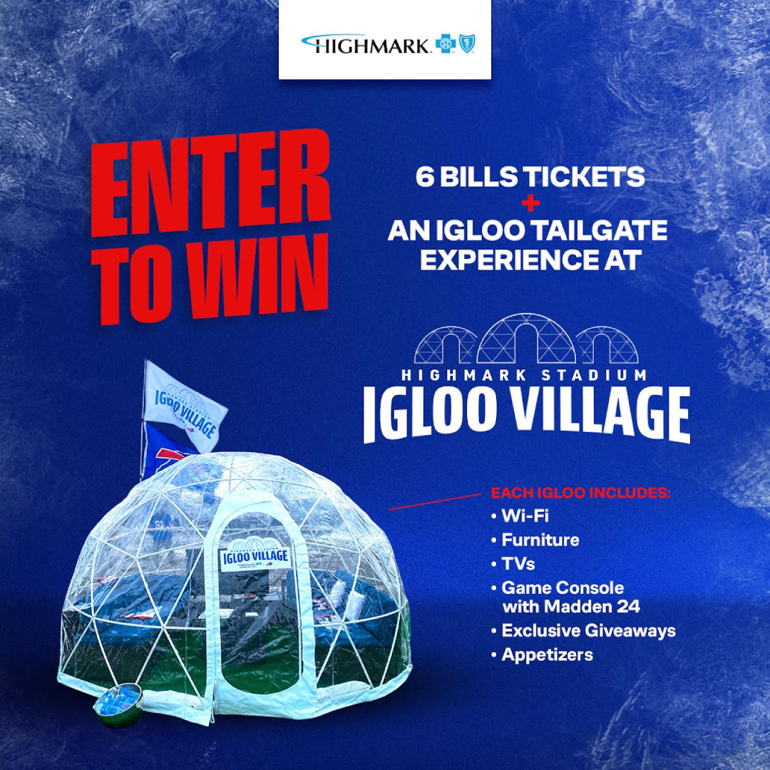 Highmark Stadium Igloo Village Sweepstakes