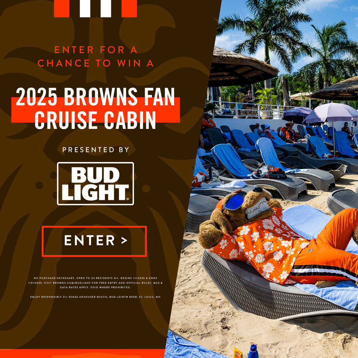 Bud Light: Browns Fan Cruise Sweepstakes