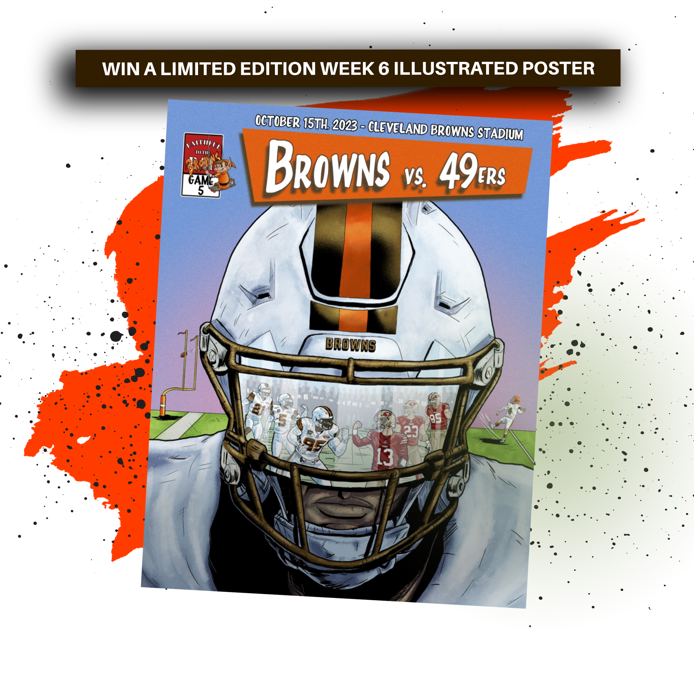 2023 Browns Gameday Poster Giveaway