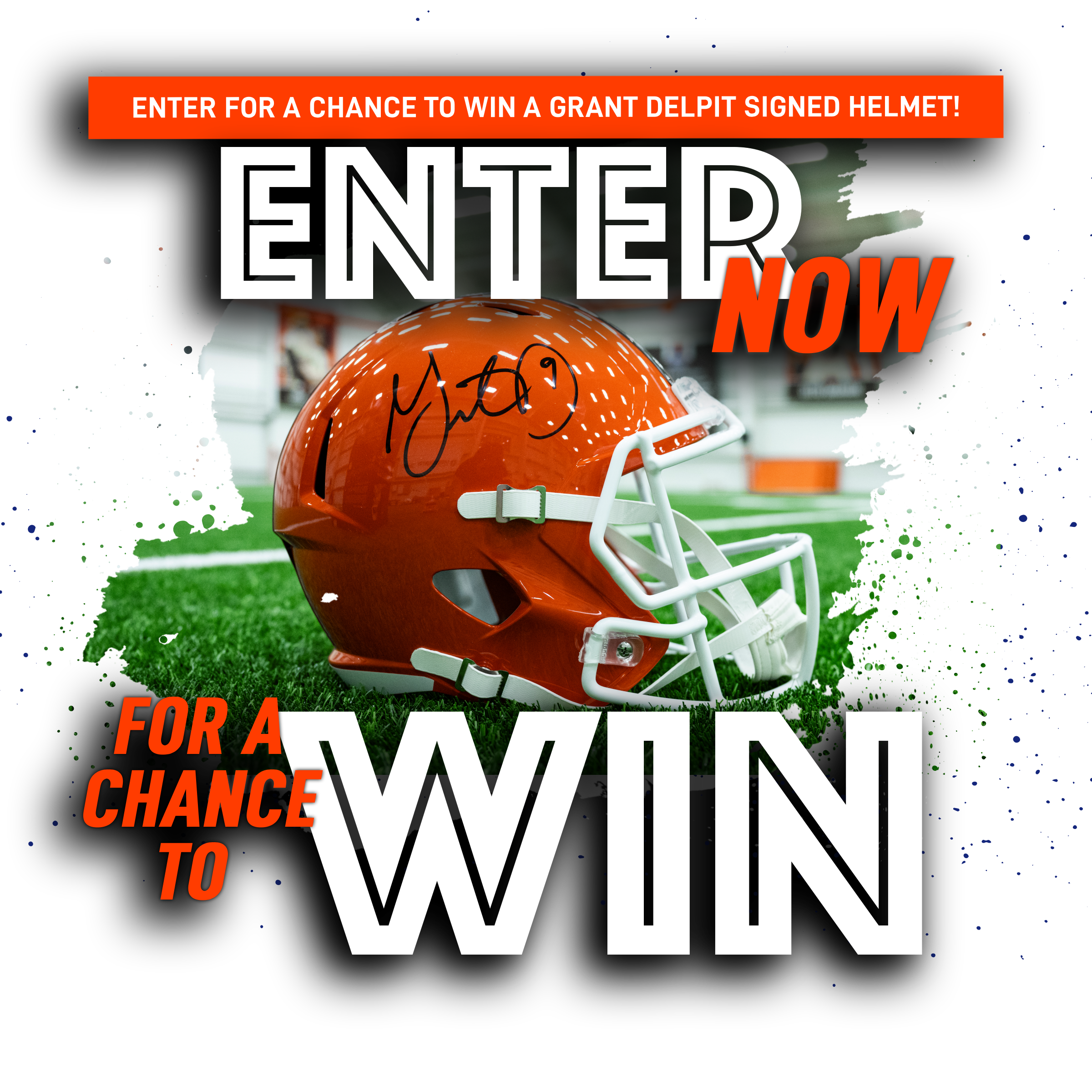 Grant Delpit Autographed Helmet