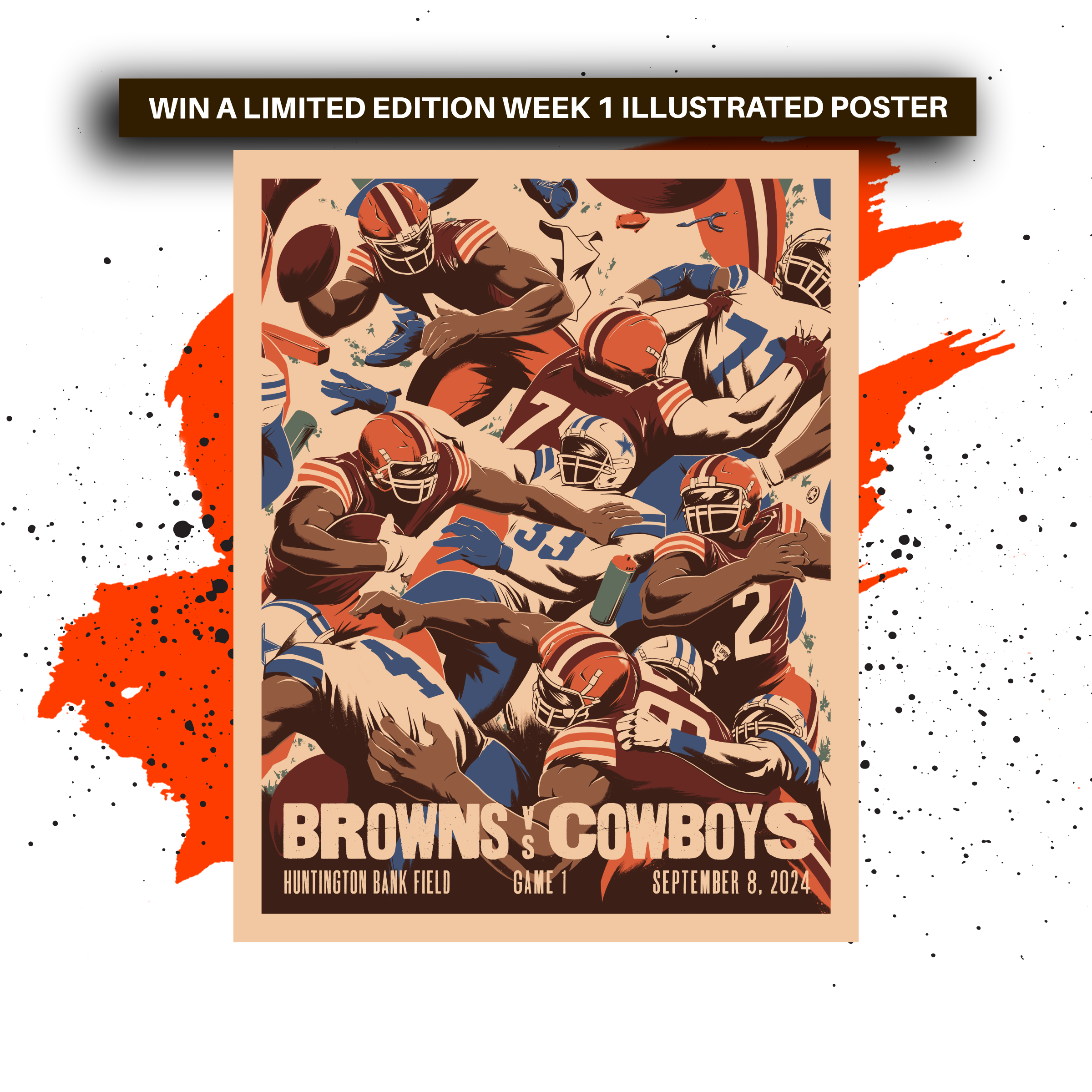 2024 Browns Gameday Poster Giveaway