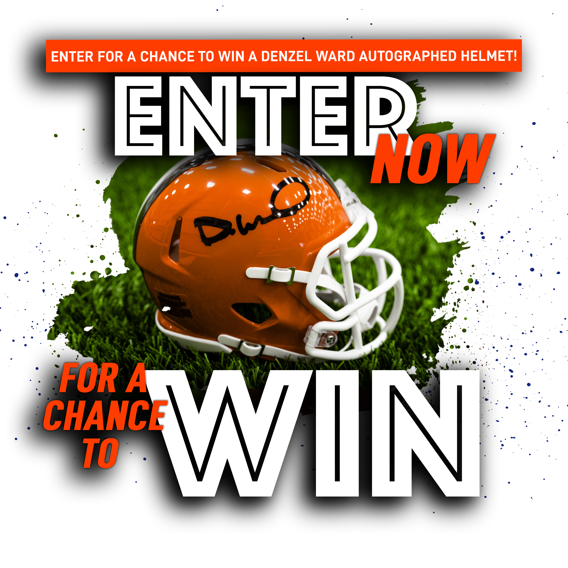 Denzel Ward Autographed Helmet Sweepstakes