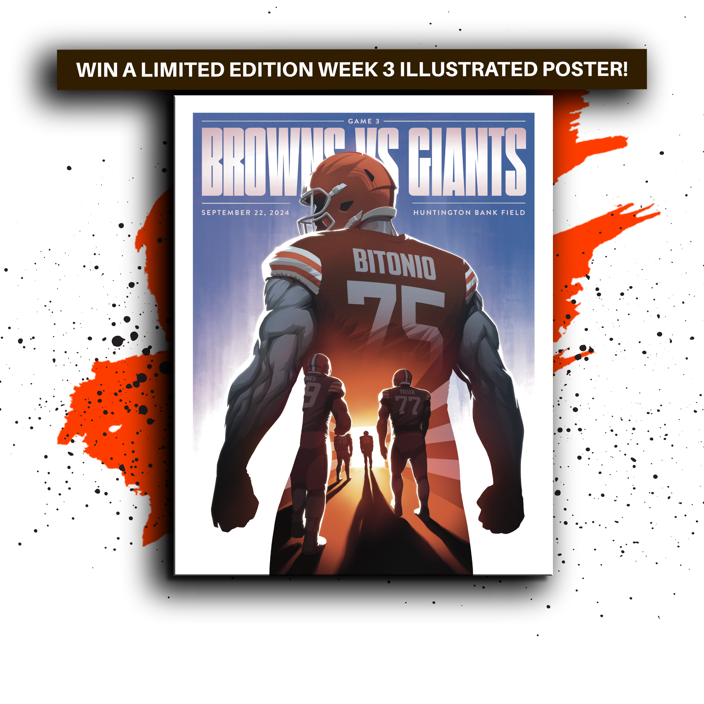 2024 Browns Gameday Poster Giveaway