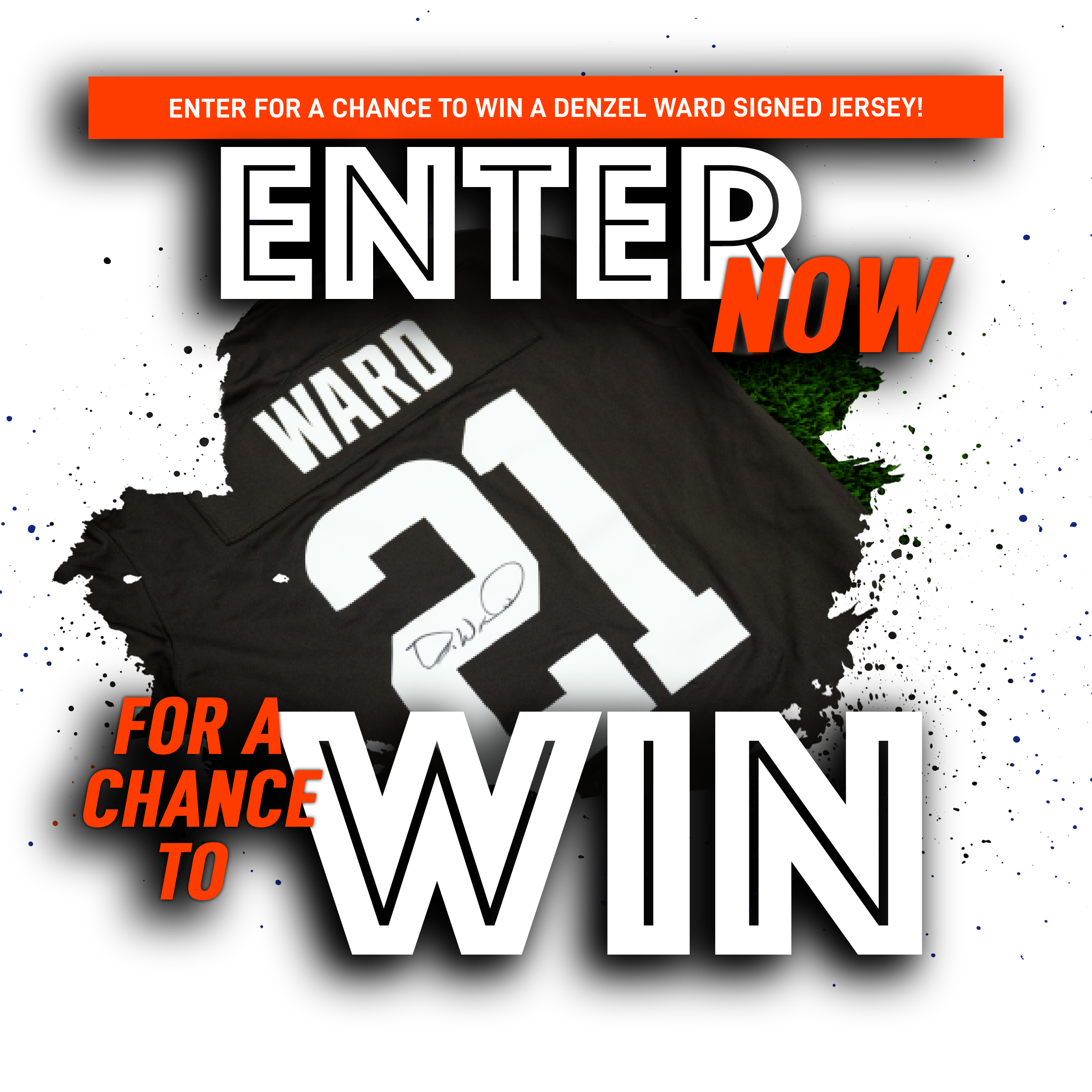 Denzel Ward Autographed Jersey