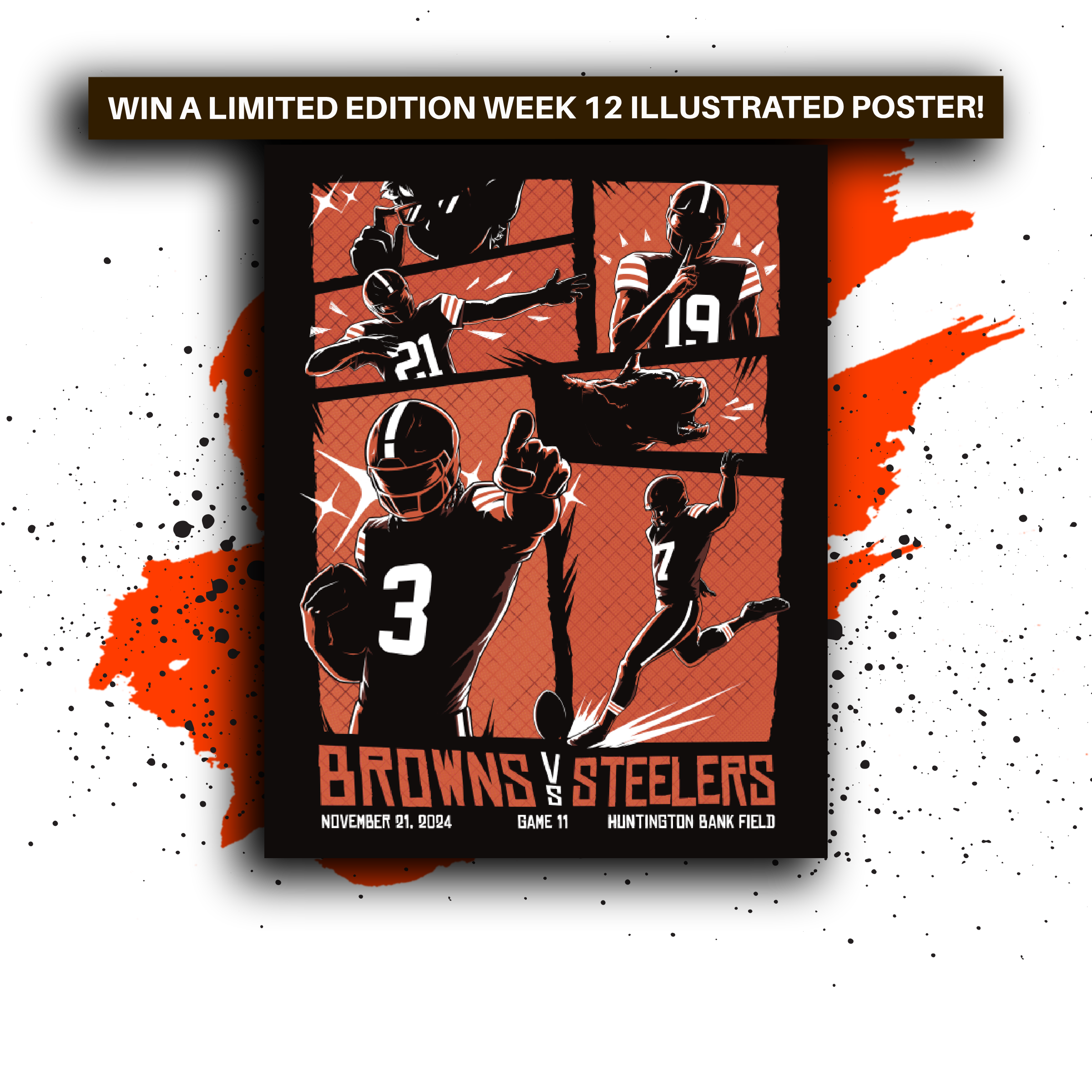 2024 Browns Gameday Poster Giveaway