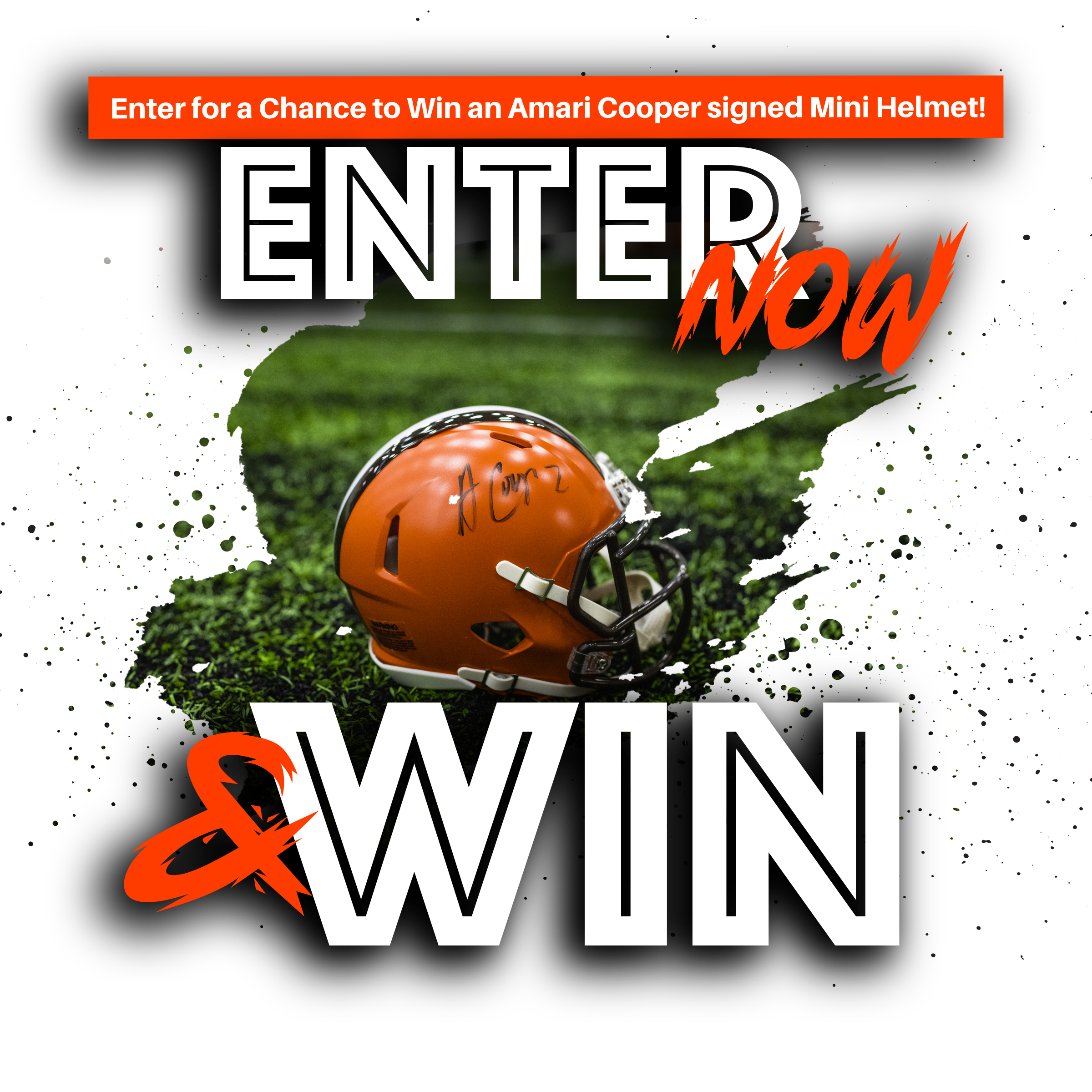 Amari Cooper Autographed Mini Helmet Sweepstakes