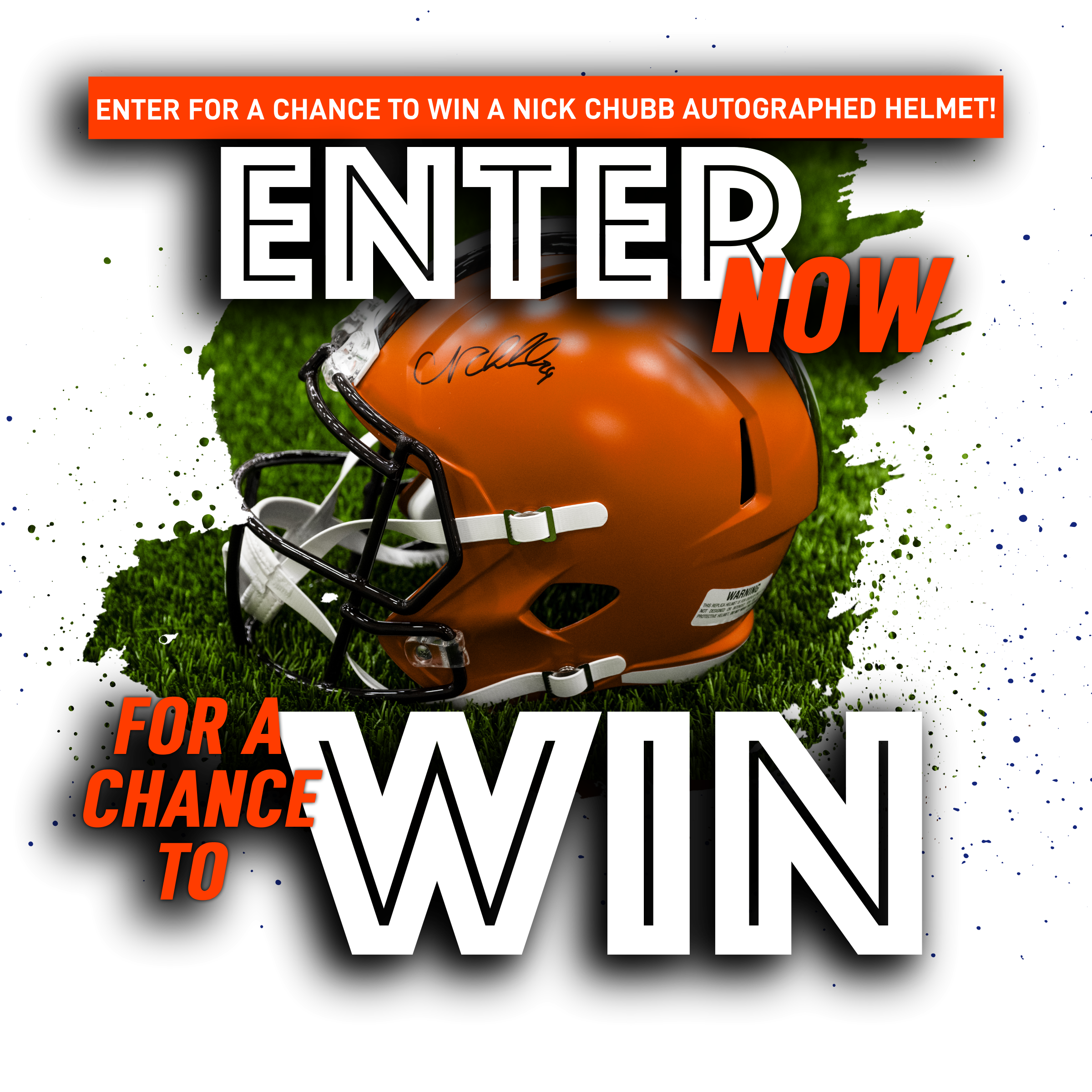 Nick Chubb Autographed Helmet Sweepstakes