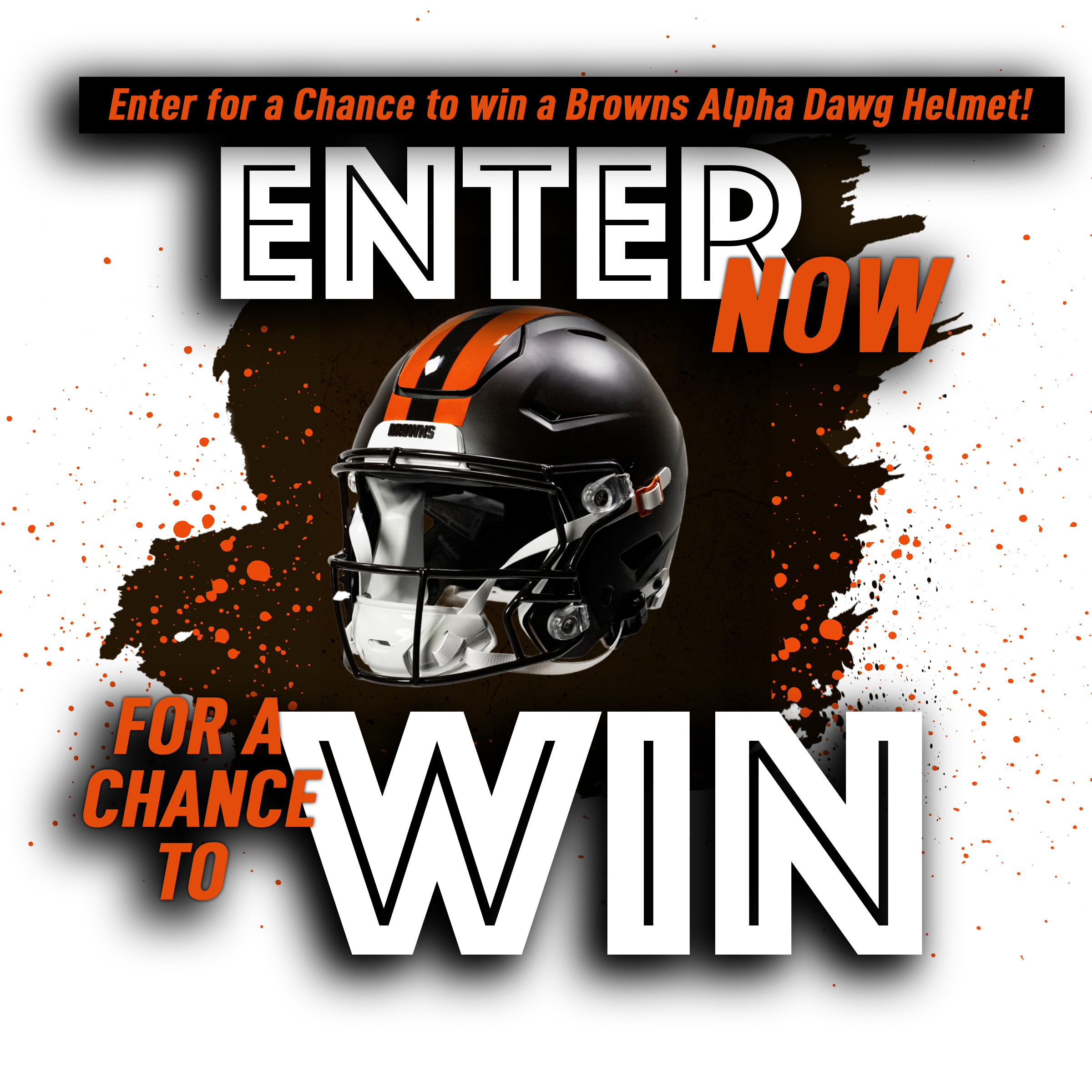 Browns Alpha Dawg Autographed Helmet Sweepstakes