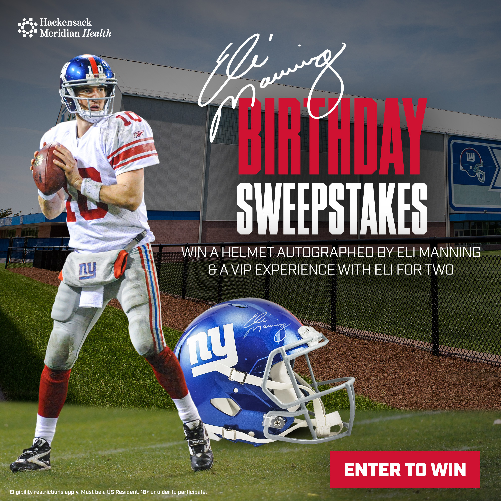 Eli Manning Birthday Sweepstakes