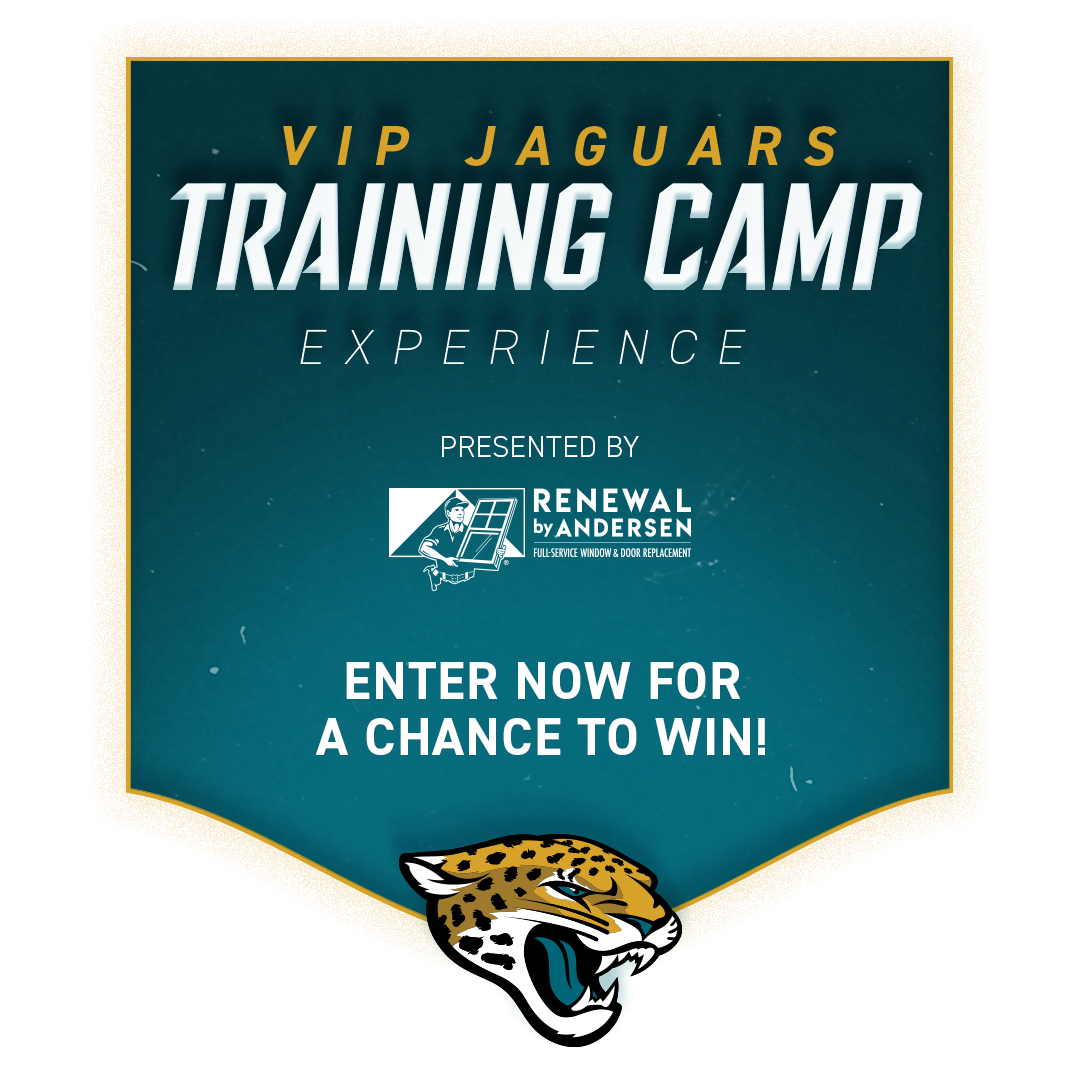 VIP Jaguars Training Camp Experience Sweepstakes × Renewal by Andersen