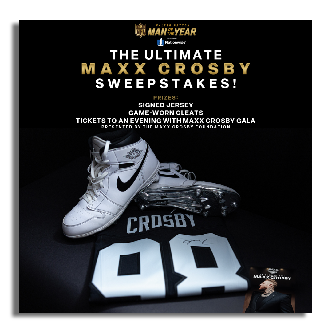Maxx Crosby for Walter Payton Man of the Year