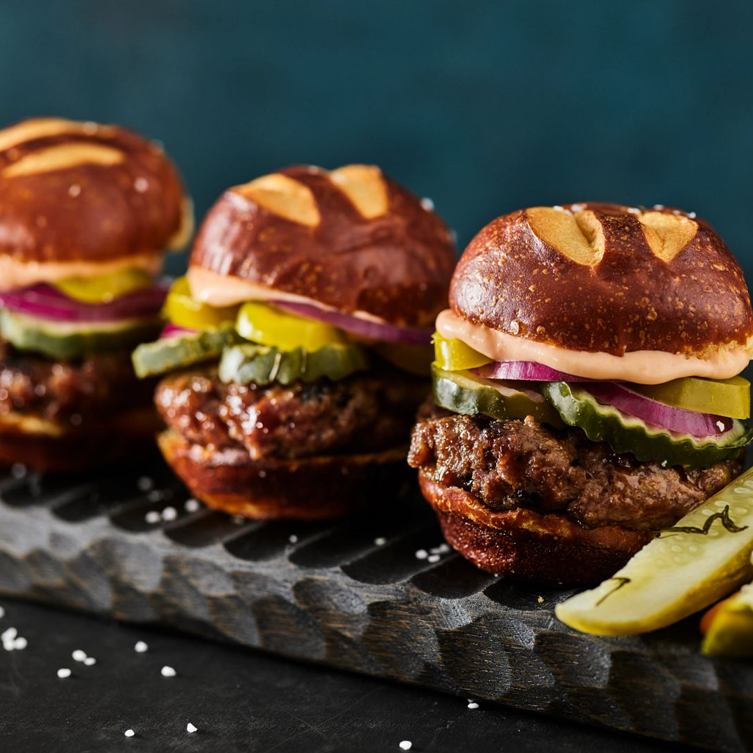 Hawaiian Beef Queso Sliders