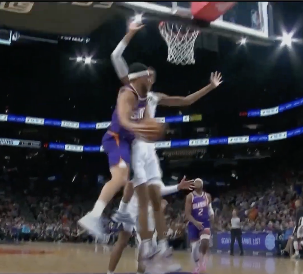 Booker to KD for 3