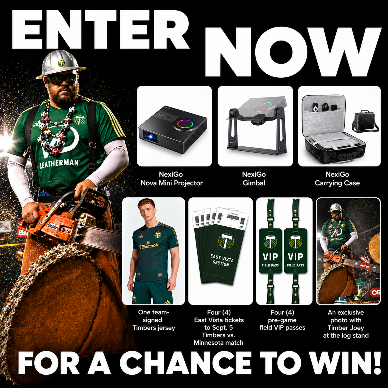 Nexigo x Timber Sweepstakes
