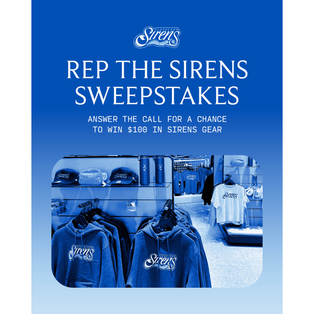 Cleveland Sirens Team Shop Sweepstakes