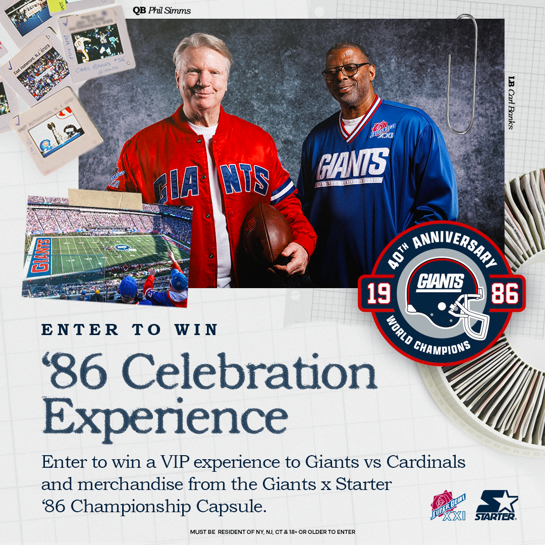 '86 Super Bowl Anniversary Sweepstakes
