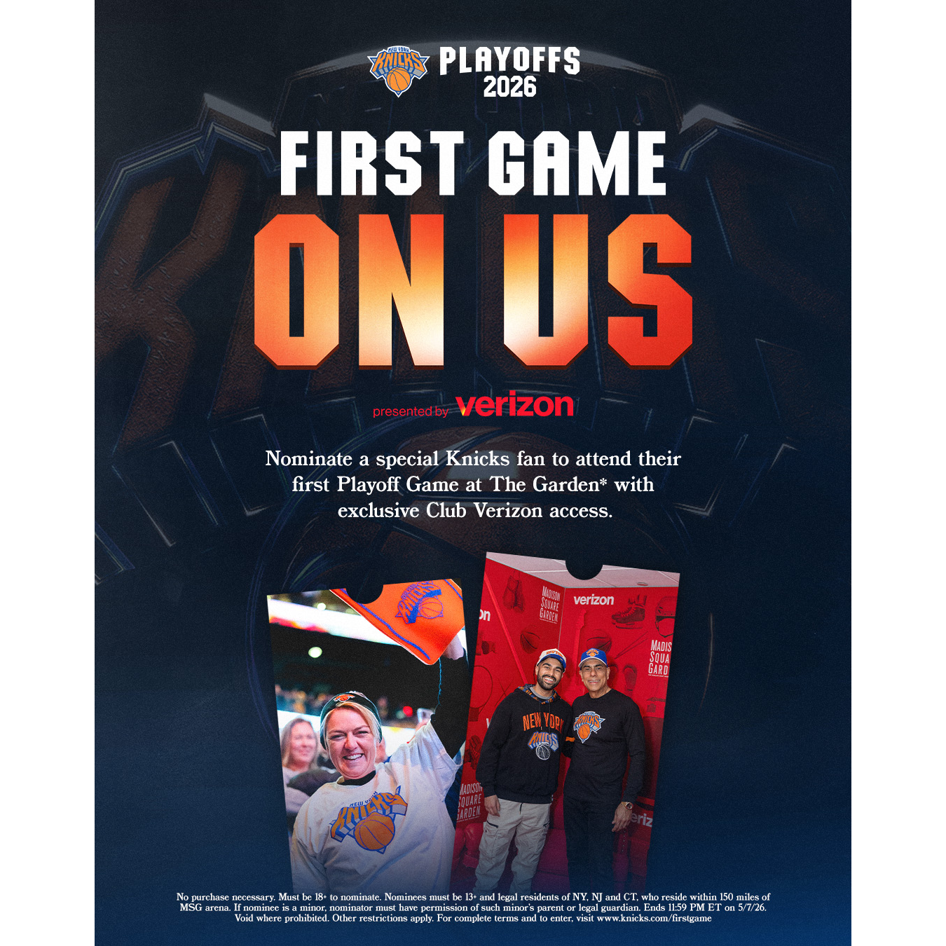 First Game On Us, presented by Verizon
