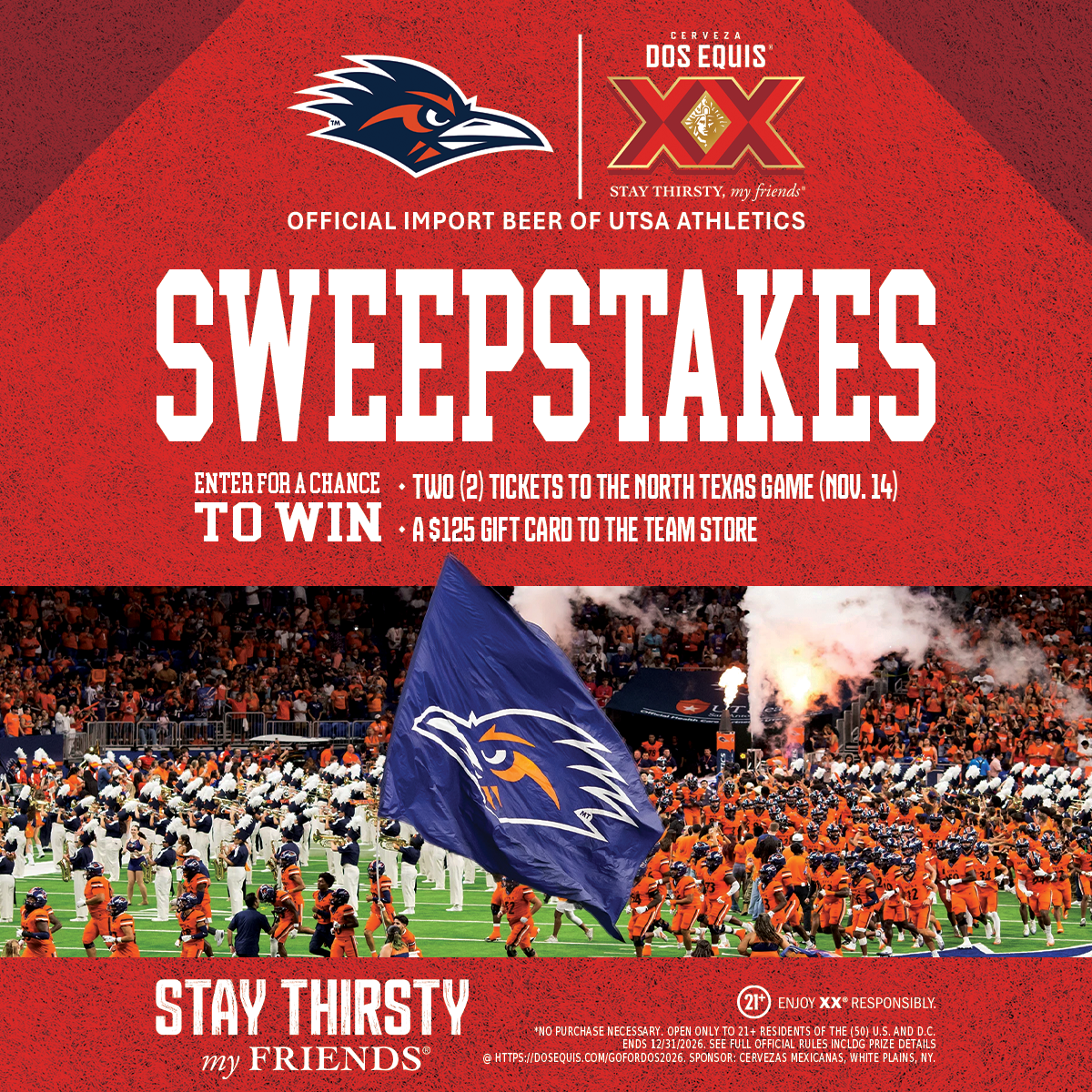 Stay Thirsty, My Friends Sweepstakes