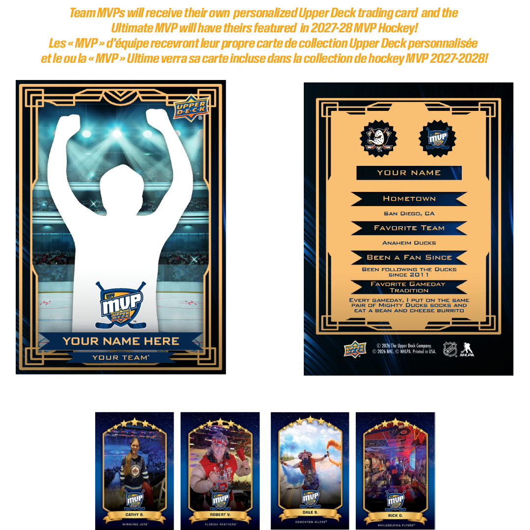 2026-27 NHL MY MVP Program Contest | Concours « Mon MVP » 2026